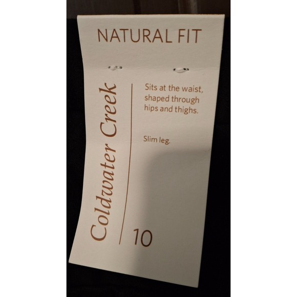 Coldwater Creek Women's Size 10 Black Sateen Ankle Pant Cotton Stretch NWT - Picture 10 of 13